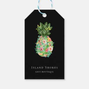 Botanisch eiland Bloemen Ananas Prijs Labels Cadeaulabel