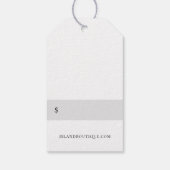 Botanisch eiland Bloemen Seahorse Prijs Labels Cadeaulabel (Achterkant)