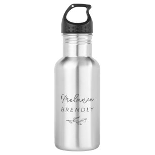 Botanisch Elegant Modern Minimalistisch  Waterfles
