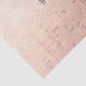 botanisch en vogel op roze ontkleurd papier (Detail)