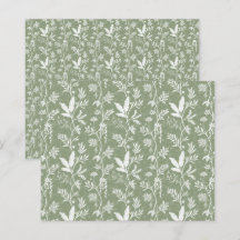 Botanisch Exotisch Jungle Salie Groen Scrapbook Pa
