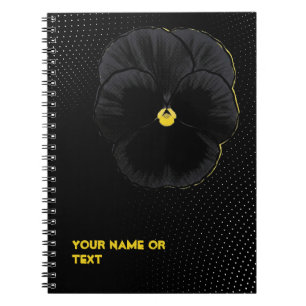 Botanisch fluweel: de 'Sorbet Black Delight' Viola Notitieboek