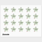 Botanisch Foliage-thema Kerstmis Diner Party Ster Sticker (Vel)