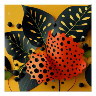 Botanisch glanzend Poster Perfect Poster