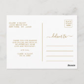 Botanisch Goud Groen Dank u Briefkaart (Achterkant)