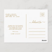 Botanisch Goud Groen Dank u Briefkaart (Achterkant)