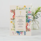 Botanisch Grieks-orthodox doopsel Kaart (Staand voorkant)