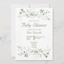 Botanisch groen Baby shower