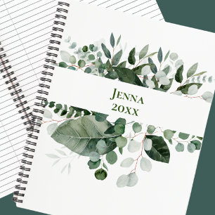 BOTANISCH GROEN BLAD FRAME PERSOONLIJKE Notitiebo Notitieboek