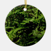 Botanisch groen bos vloer varens keramisch ornament (Voorkant)