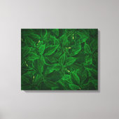 Botanisch groen schilderij Stretched Canvas Print (Voorkant)