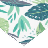 Botanisch Groen & Wit Bladpatroon Tafelkleed (Gekanteld)