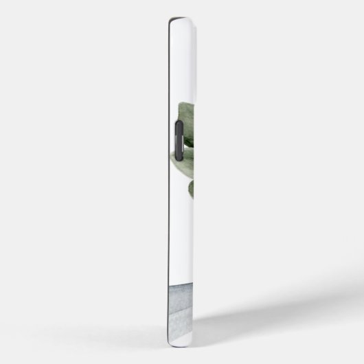 Botanisch groen zilveren lint gepersonaliseerd Case-Mate iPhone case (Achterkant / Rechts)