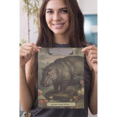Botanisch Hippo, aanpasbaar Klembord