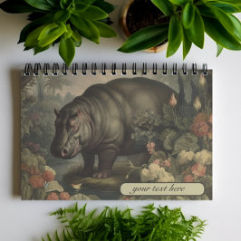 Botanisch Hippo, aanpasbaar Notitieboek