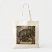  Botanisch Hippo, aanpasbaar Tote Bag (Voorkant)