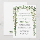 Botanisch hout Eucalyptus Green W Kaart (Voorkant / Achterkant)