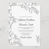 Botanisch huwelijk kaart (Voorkant / Achterkant)