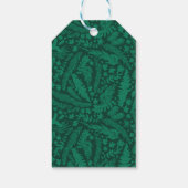 Botanisch impressiepatroon cadeaulabel (Achterkant)