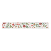 Botanisch kerstlint grosgrain lint (Voorkant)