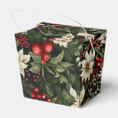 Botanisch Kerstpatroon Bedankdoosjes (Achterkant)