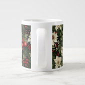 Botanisch Kerstpatroon Extra Grote Beker (Achterkant)