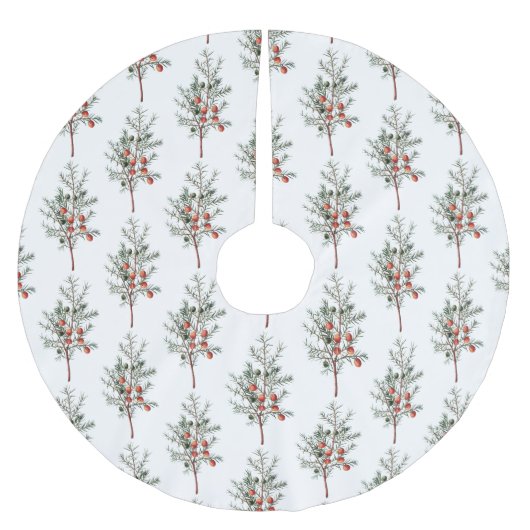  botanisch kerstpatroon kerstboom rok (Voorkant)