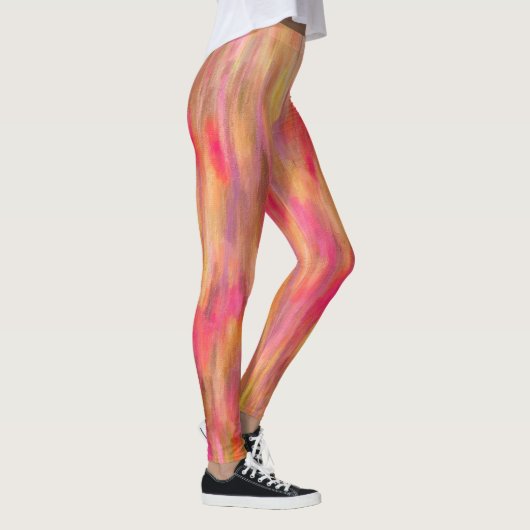 Botanisch Kunstpatroon Abstracted Pattern Leggings (Rechts)