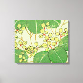 Botanisch kunstpatroon van Japans leder Canvas Afdruk (Voorkant)