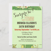 Botanisch kunstpatroon van Japans leder Kaart (Voorkant)