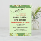 Botanisch kunstpatroon van Japans leder Kaart (Staand voorkant)