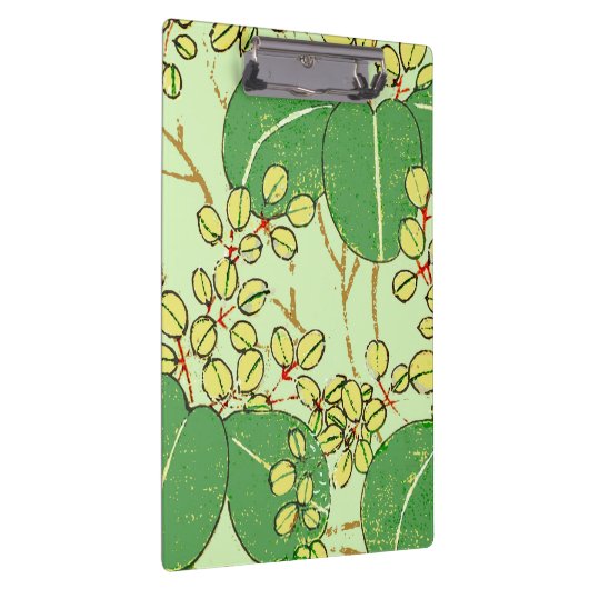 Botanisch kunstpatroon van Japans leder Klembord (Rechts)