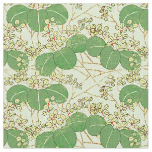 Botanisch kunstpatroon van Japans leder Stof