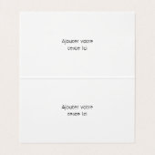 botanisch kussen, waar rust bloeit visitekaartjes (Binnenkant ongevouwen)