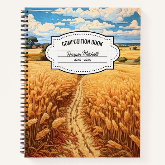  botanisch landschap compositie Notitieboek (Voorkant)