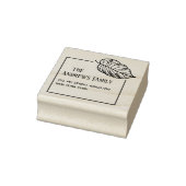 Botanisch leder 	rubberstempel (Stempel)