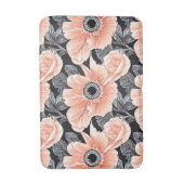 Botanisch lichtdoorlatend patroon badmat (Voorkant Verticaal)