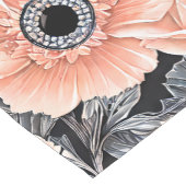 Botanisch lichtdoorlatend patroon korte tafelloper (Hoek)