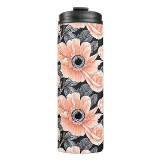 Botanisch lichtdoorlatend patroon thermosbeker