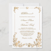 Botanisch lijst moslim bruiloft uitnodigingen (Voorkant)