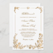 Botanisch lijst moslim bruiloft uitnodigingen (Voorkant / Achterkant)