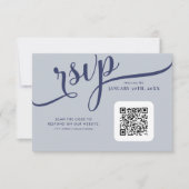 Botanisch maanlicht | Gotische bloemenbruiloft RSVP Kaartje (Voorkant)