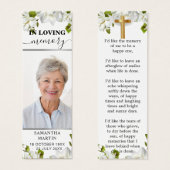 Botanisch Memorial Bladwijzer Mini Visitekaartjes (Voorkant /achterkant)