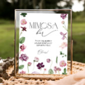 Botanisch Mimosa Bar Drink Bord Poster