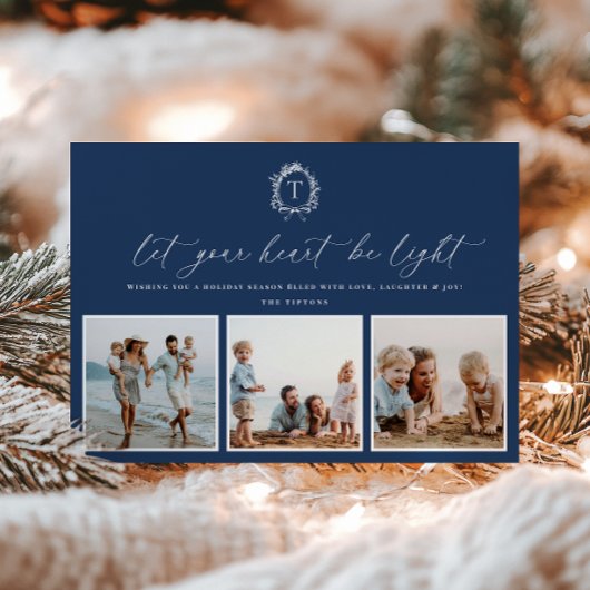  Botanisch Monogram 3 Foto Vakantie Kaart