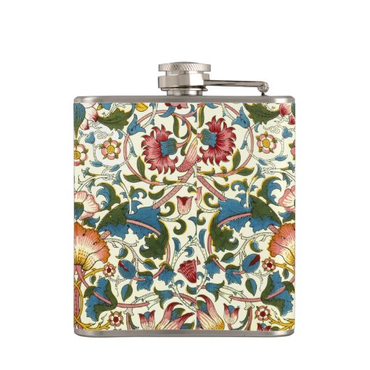  Botanisch Morris-ontwerp Heupfles (Achterkant)