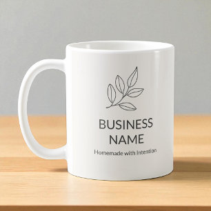 Botanisch Neutraal Minimalistisch Klein Bedrijf  Koffiemok