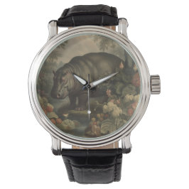botanisch nijlpaard horloge