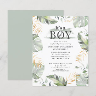 Botanisch Oerwoud Animal Boy Baby shower Uitnodigi