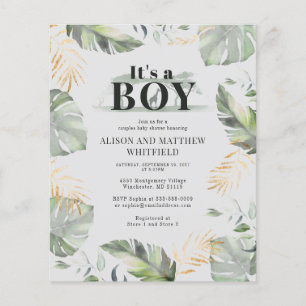 Botanisch Oerwoud Safari Baby shower Uitnodiging